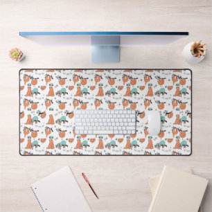 Cute Sloth Pattern Desk Mat