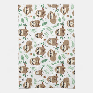 Cute Sloth Pattern Kitchen Towel