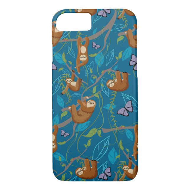 Cute sloth phone case (Back)