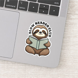 Cute Sloth Reading Book