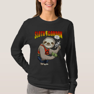 Cute Sloth Science Fiction Funny T-Shirt