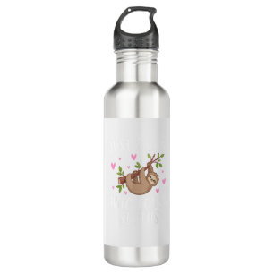 Cute Sloth Shirt for Girls Just A Girl Who Loves S 710 Ml Water Bottle