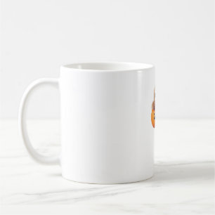 Cute Sloth sitting in a Pumpkin. Text Happy Hallow Coffee Mug