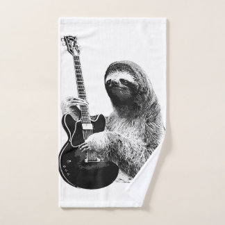 cute sloth slow jams sloth sloth hand towel