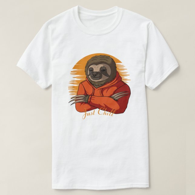 Cute Sloth T-Shirt (Design Front)