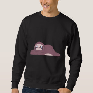 Cute Sloth Vector Sticker Illustration Sweatshirt