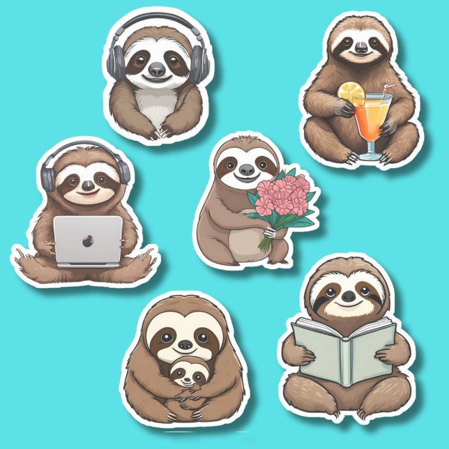 Cute Sloth Waterproof Collection (Creator Uploaded)