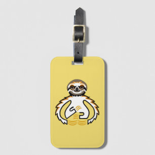 Cute SLOTH- Wildlife - Nature - Yellow Luggage Tag