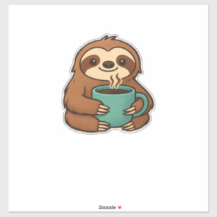 Cute Sloth with Coffee Mug � Cozy Relaxed Animal A