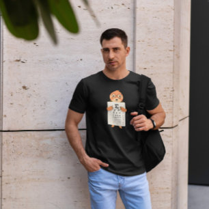 Cute Sloth With Eyechart T-Shirt