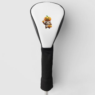 Cute Sloth with Pumpkin Halloween Cartoon Vector I Golf Head Cover