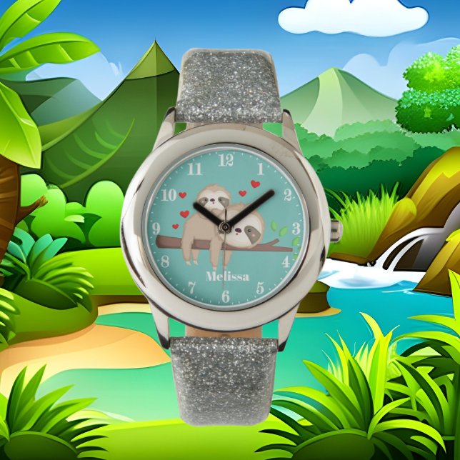 Cute sloths add name girls watch (Creator Uploaded)