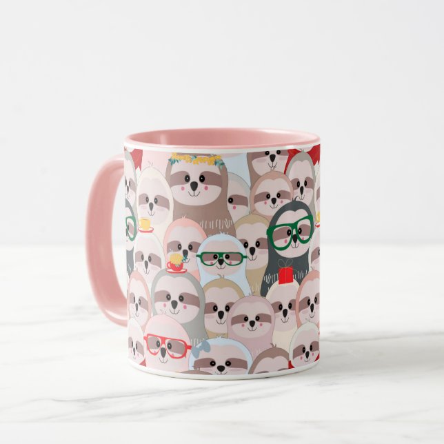 Cute Sloths Mug (Front Left)