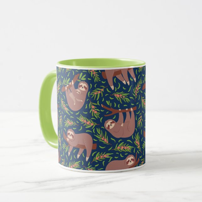 Cute Sloths Mug (Front Left)