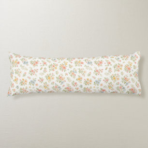 Cute Small Ditsy Floral Seamless Pattern Body Pillow