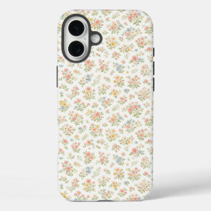 Cute Small Ditsy Floral Seamless Pattern iPhone 16 Plus Case