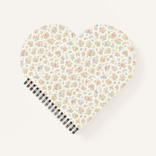 Cute Small Ditsy Floral Seamless Pattern Notebook