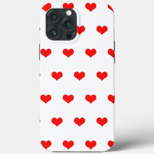 Cute Small Red Heart Patterns Valentine's Day 2023 iPhone 13 Pro Max Case