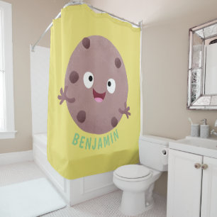 Cute smart chocolate chip cookie cartoon