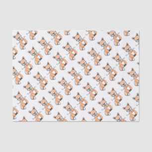 Cute Smart Fox Tissue Paper