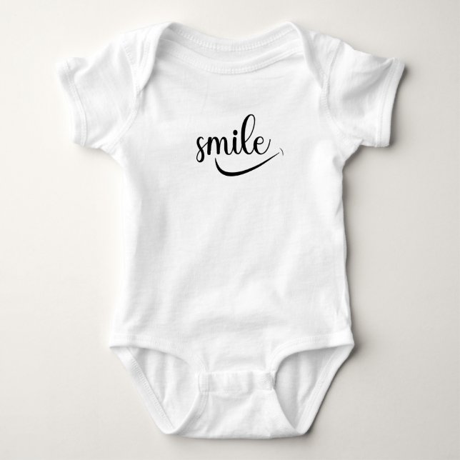 Cute Smile Baby Bodysuit (Front)