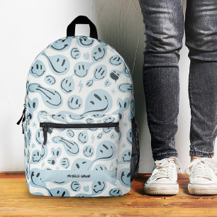 Cute Smile Smiling Face Funny Kids Teen Printed Backpack