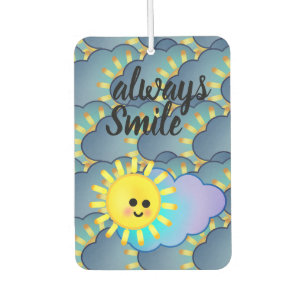 Cute Smile Sunshine Cloud Sky Happy Light Rays Air Freshener