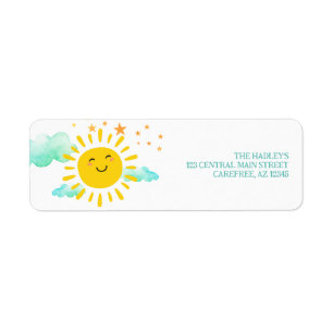 Cute Smiliing Sunshine Return Address