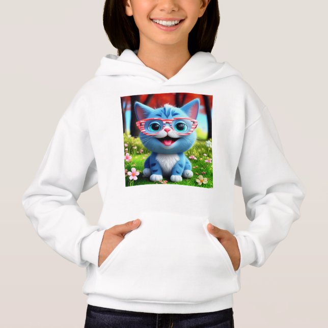 Cute Smiling Blue Kitten-55665 (Front)