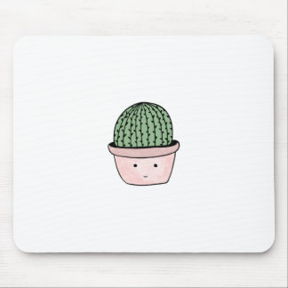 Cute smiling cactus mouse pad