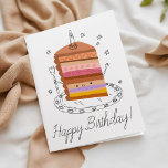 Cute Smiling Cake Piece Business Happy Birthday Card<br><div class="desc">Indulge in the sweetness of celebration with our charming Business Happy Birthday Card, adorned with an adorable hand-drawn illustration of a cheerful, smiling slice of colourful cake. Delightfully crafted in colourful hues and playful doodle style, this card is sure to bring joy to employees, business partners, and cherished customers on...</div>