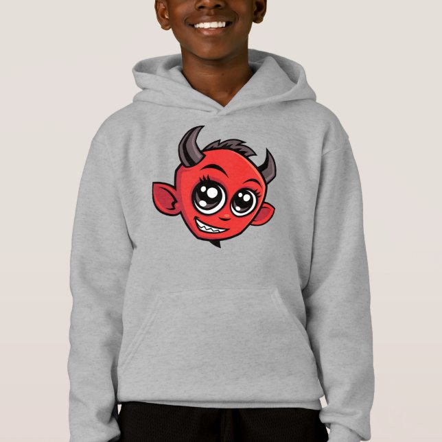 Cute Smiling Cartoon Devil (Front)