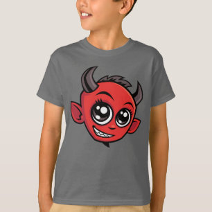 Cute Smiling Cartoon Devil T-Shirt