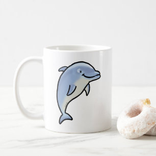 Cute Smiling Dolphin Coffee Mug