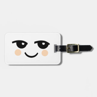 CUTE SMILING FACE LUGGAGE TAG