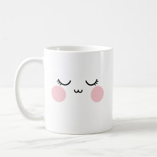 Cute Smiling Face Mug Modern Aesthetic