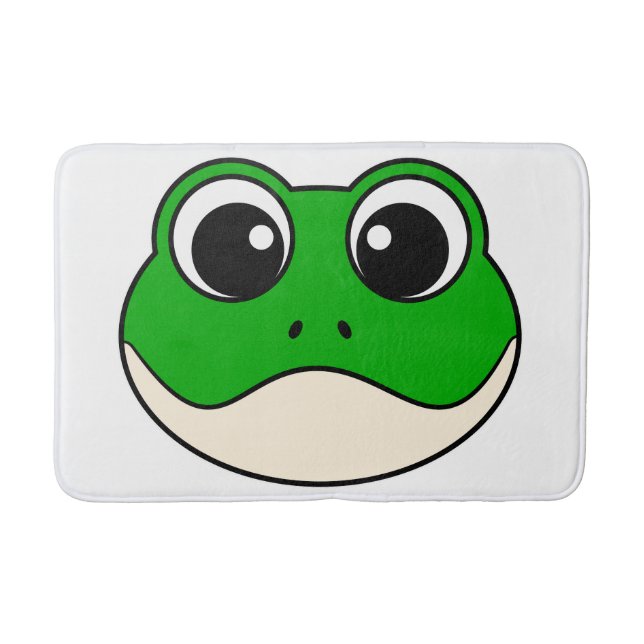 Cute Smiling Frog Bath Mat (Front)