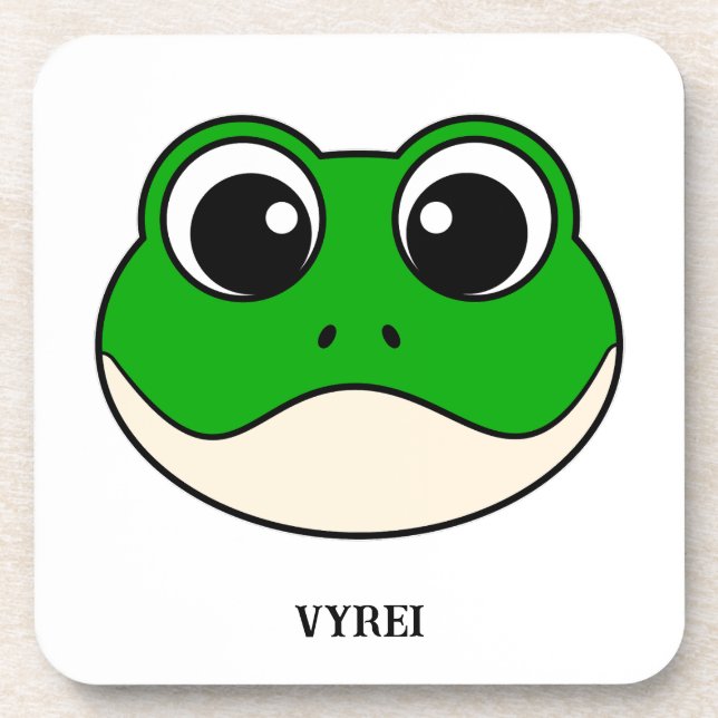 Cute Smiling Frog Coaster (Front)