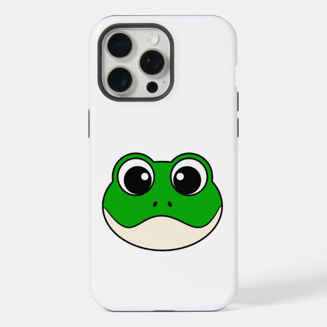 Cute Smiling Frog iPhone Case (Back)