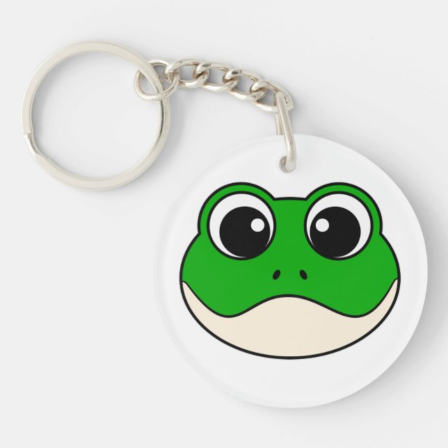Cute Smiling Frog Keychain (Front)