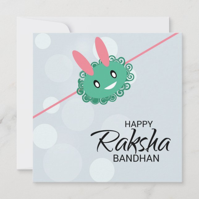 Cute Smiling Happy Raksha Bandhan (Front)