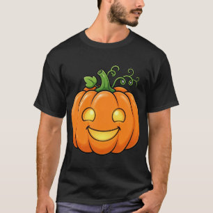 Cute Smiling Jack-O'-Lantern Halloween T-Shirt