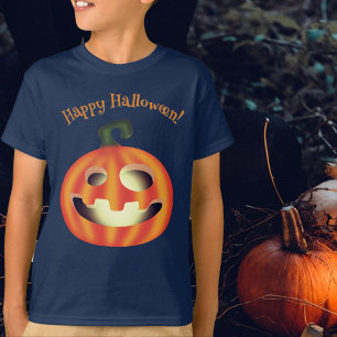 Cute Smiling Jack O Lantern Happy Halloween T-Shirt
