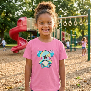 Cute smiling Kawaii Baby Koala with Love Hearts T-Shirt