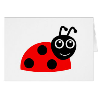 Cute Smiling Ladybug Cartoon