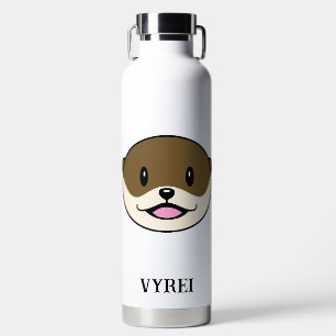 Cute Smiling Otter Water Bottle
