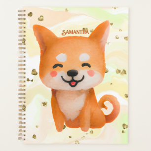 Cute Smiling Shiba Inu Planner