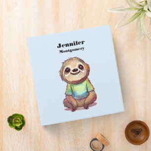 Cute Smiling Sloth Wearing a Shirt Binder