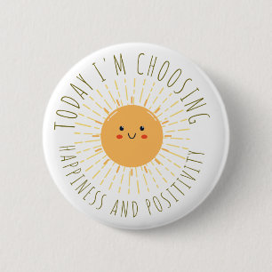 Cute Smiling Sun 2 Inch Round Button