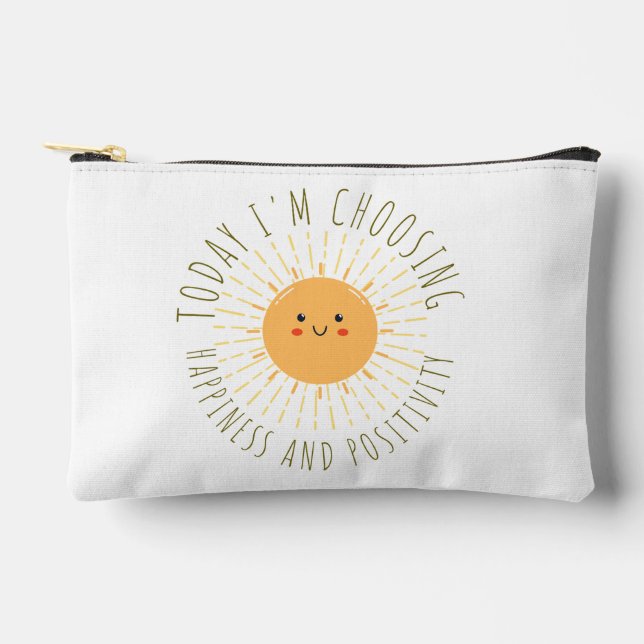 Cute Smiling Sun  Accessory Pouch (Front)